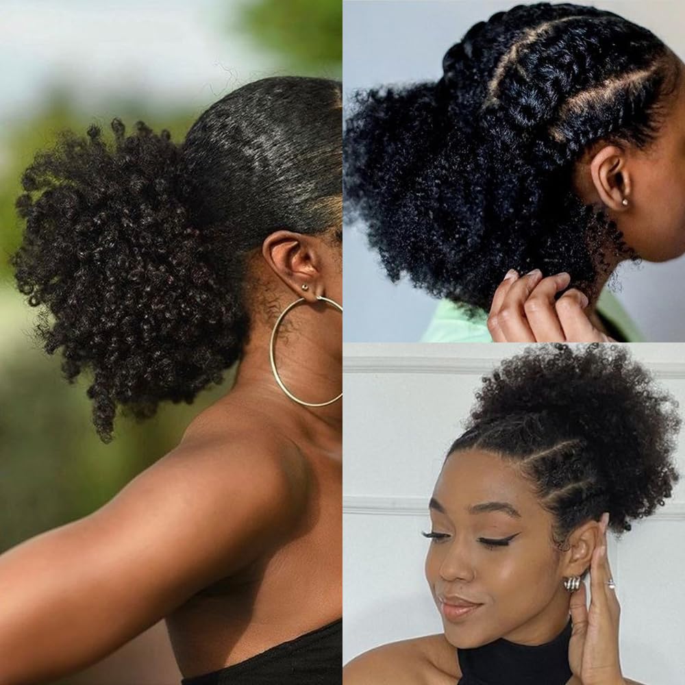 Kid's Summer Afro Puff quick-install design ensures fast morning hairstyles