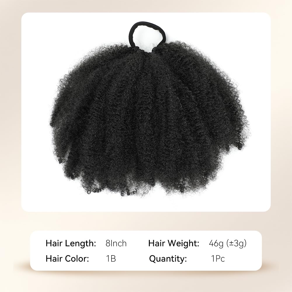 Kid's Summer Afro Puff soft synthetic fiber supports comfortable wear