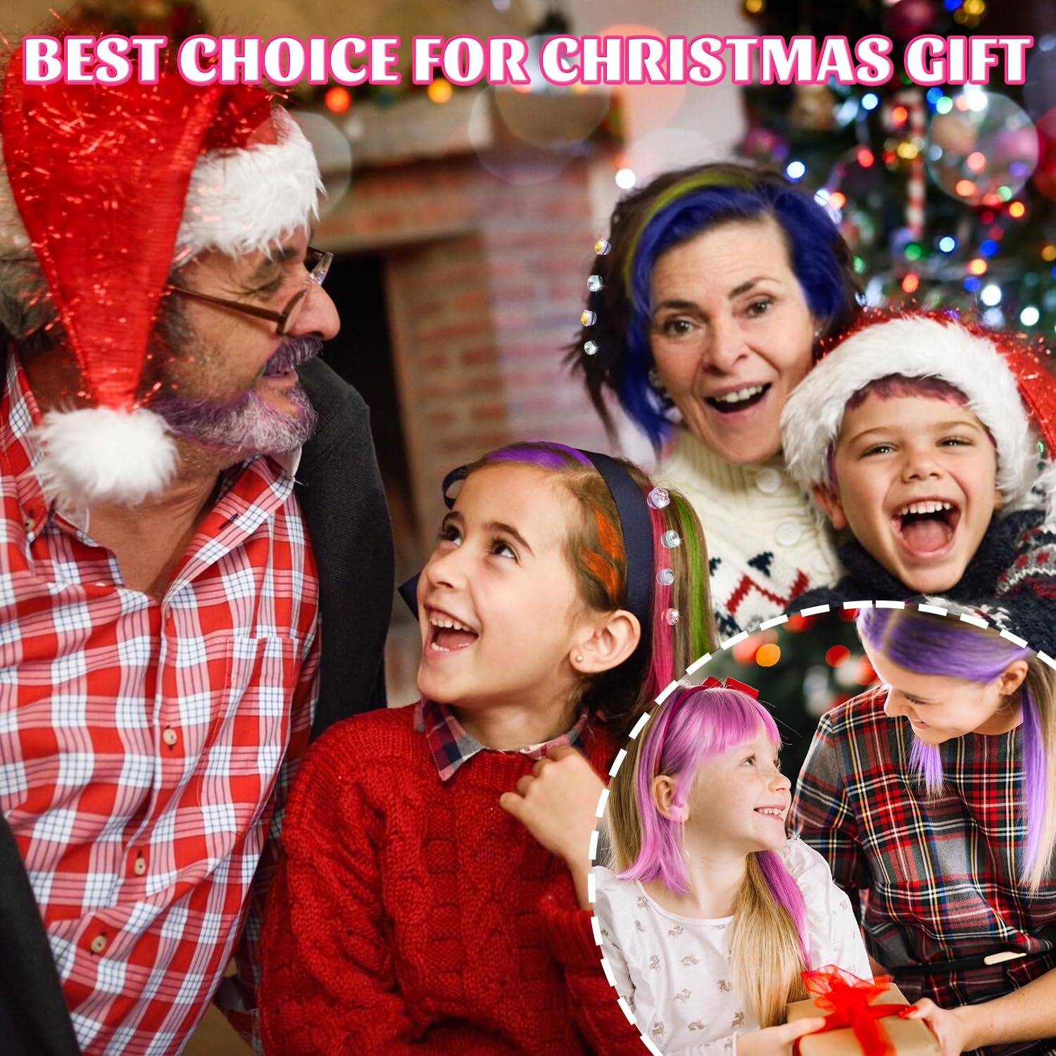 Kidzkube washable hair color dye blends easily on light hair