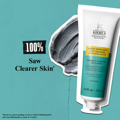 Close-up of Kiehl's paste texture for gentle cleansing and treatment.
