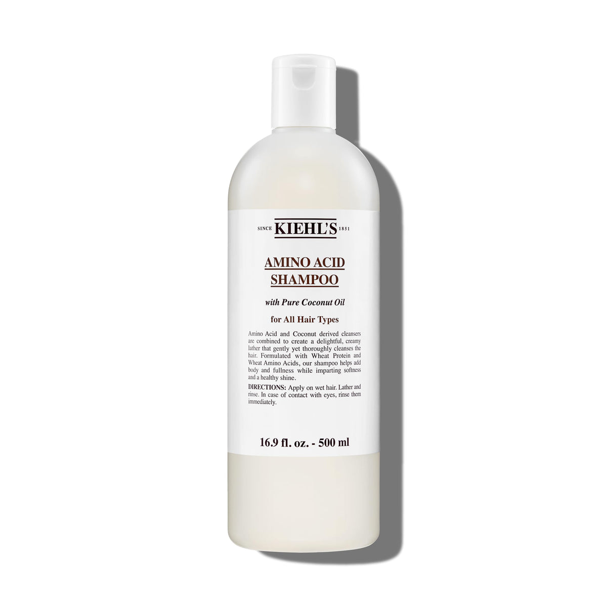 Kiehl's Amino Acid Shampoo bottle front for daily gentle cleansing