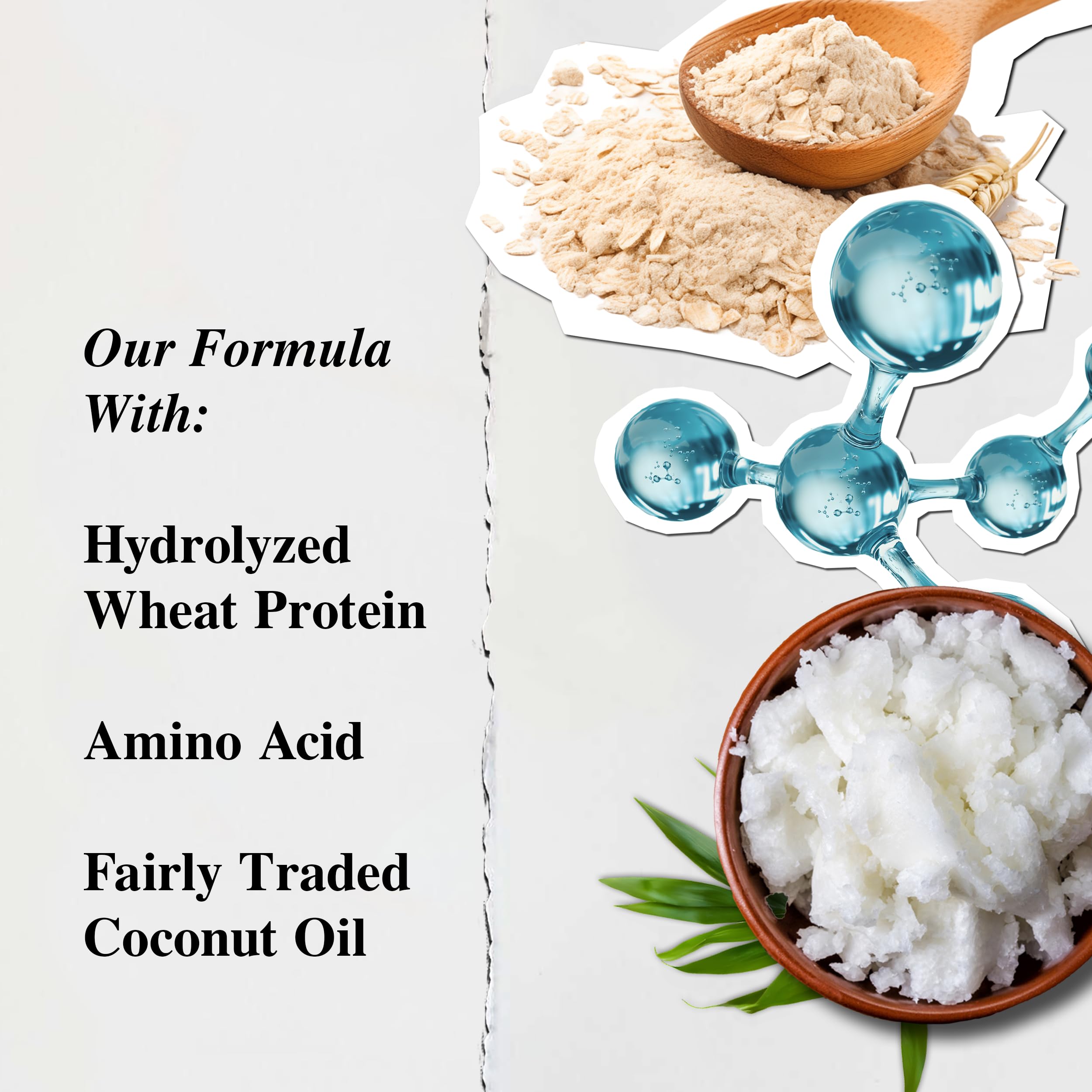 Kiehl's Amino Acid Shampoo coconut-oil-drops highlights nourishing coconut oil benefits on scalp.