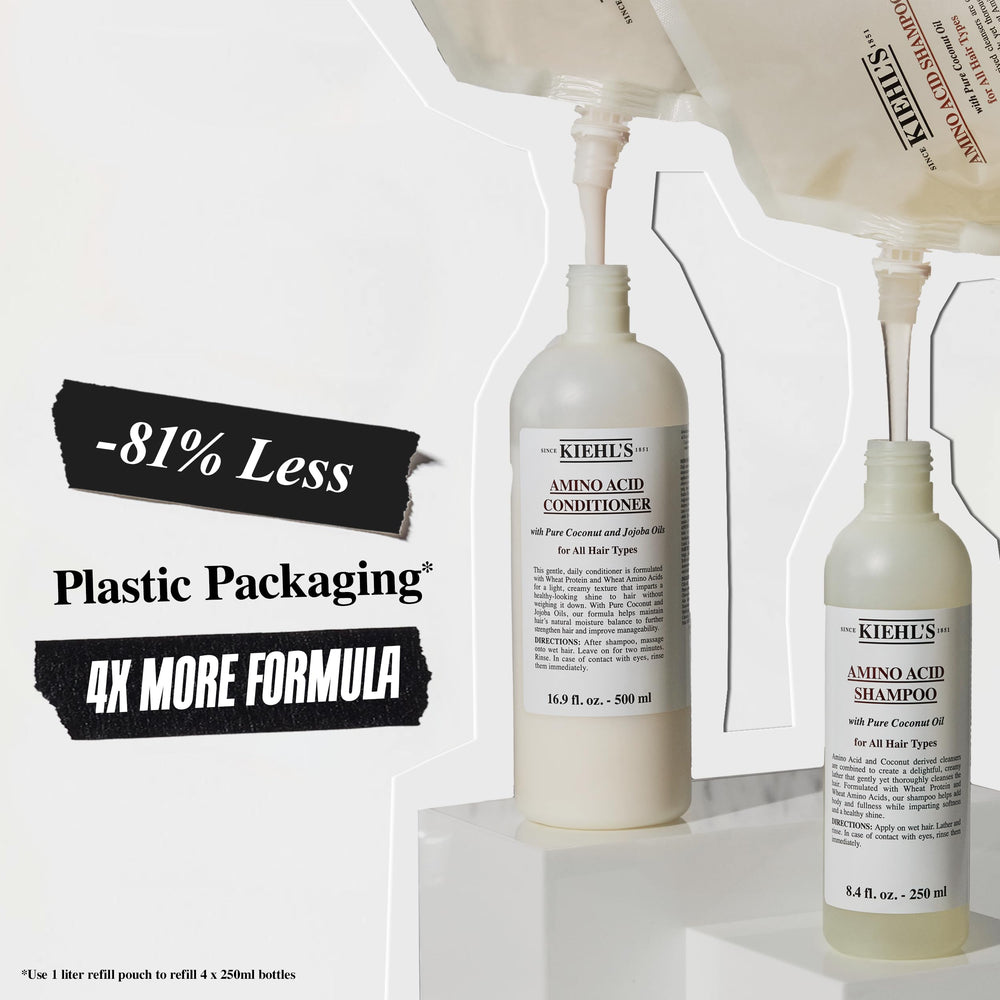 Close-up of the creamy texture of Kiehl's Amino Acid Shampoo