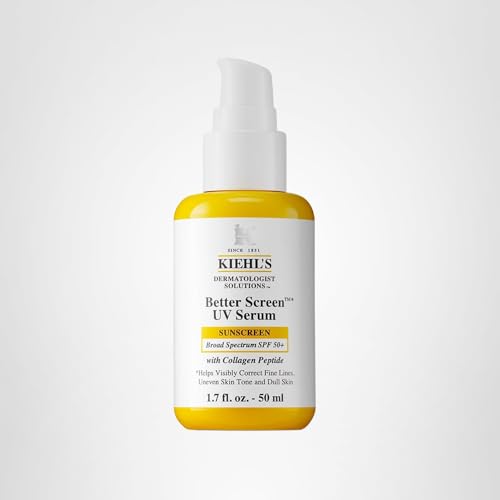 Kiehl's Better Screen UV Serum radiance boost visible on cheek