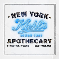 Kiehl's Blue Astringent Herbal Lotion bottle offers a refreshing aftershave-like feel for oily skin.