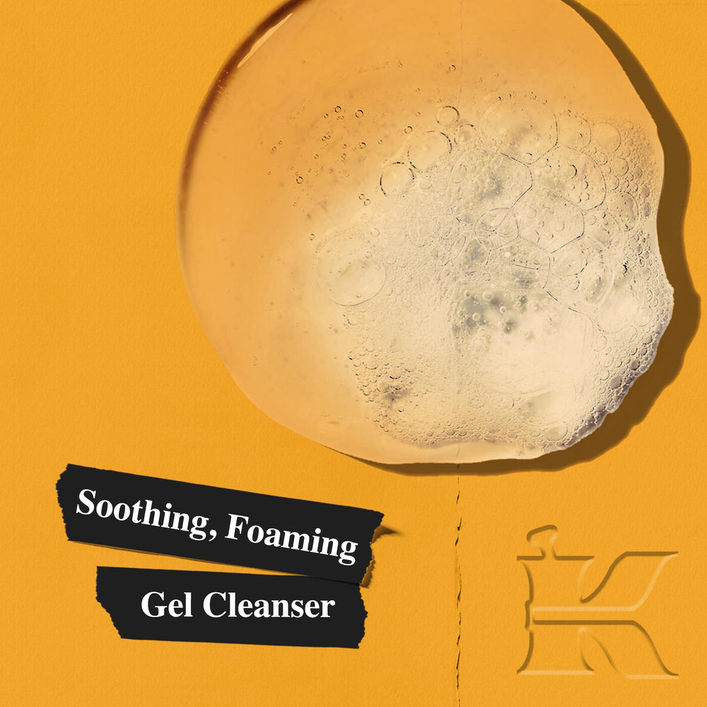 Kiehl's Calendula Face Wash foamy lather locks in gentle cleansing and hydration.