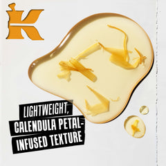 Kiehl's Calendula toner bottle close-up showing redness reduction and oil control potential