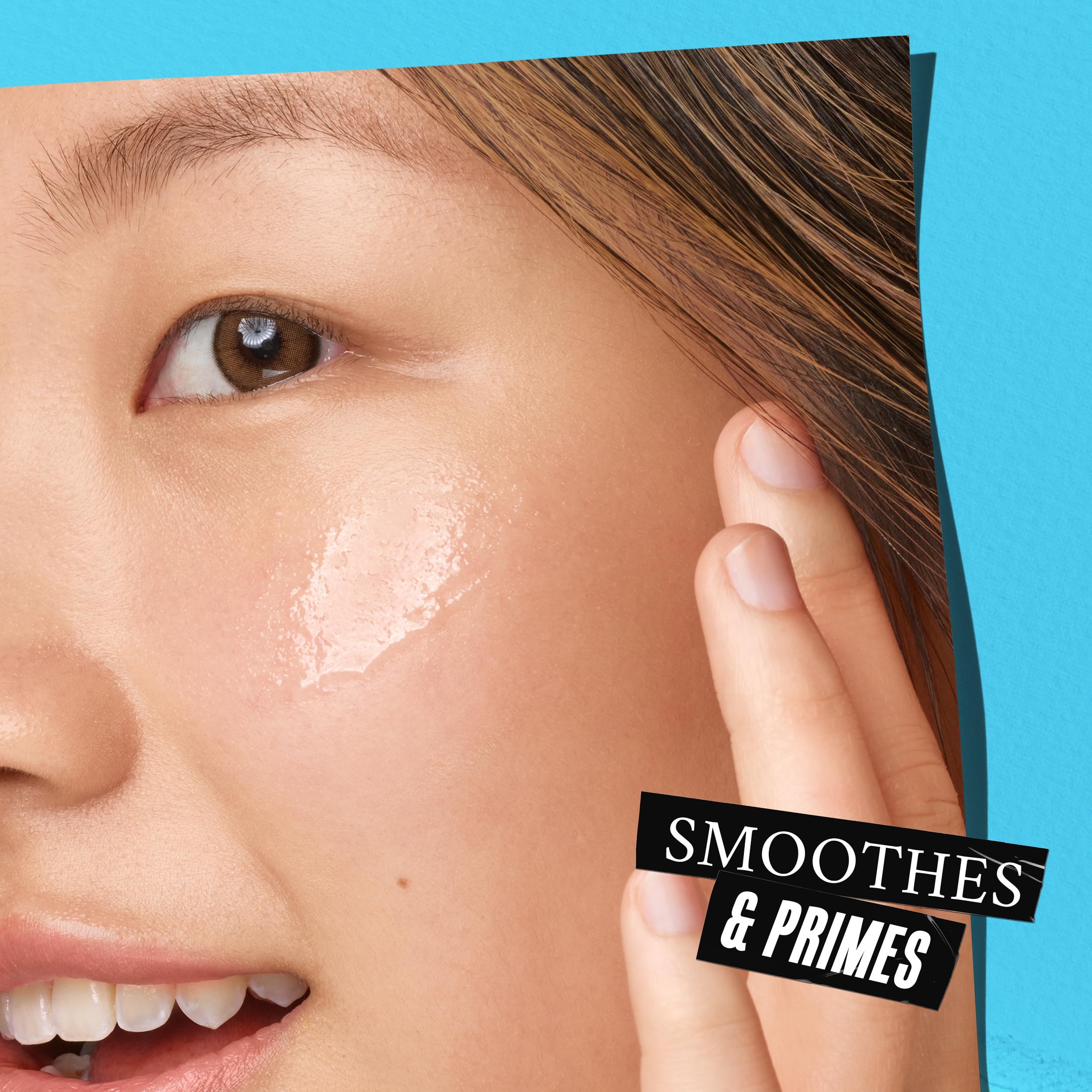 Kiehl's Clearly Corrective texture-smoothing close-up demonstrating refined skin texture.