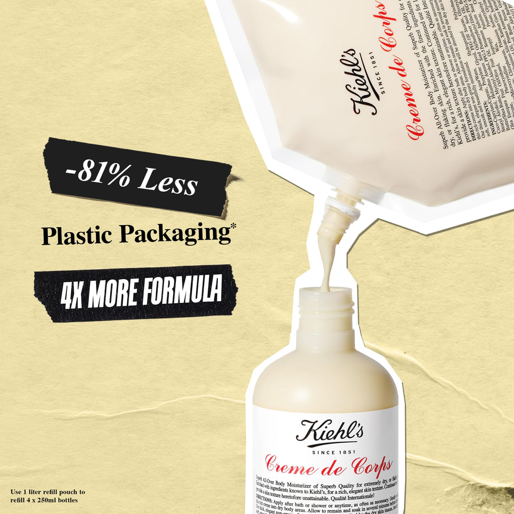 Kiehl's Creme de Corps luxury bathroom setting hints at an indulgent daily ritual.