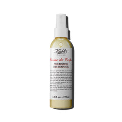 Kiehl's Creme de Corps Nourishing Dry Body Oil bottle ready for luxurious hydration and velvety skin.