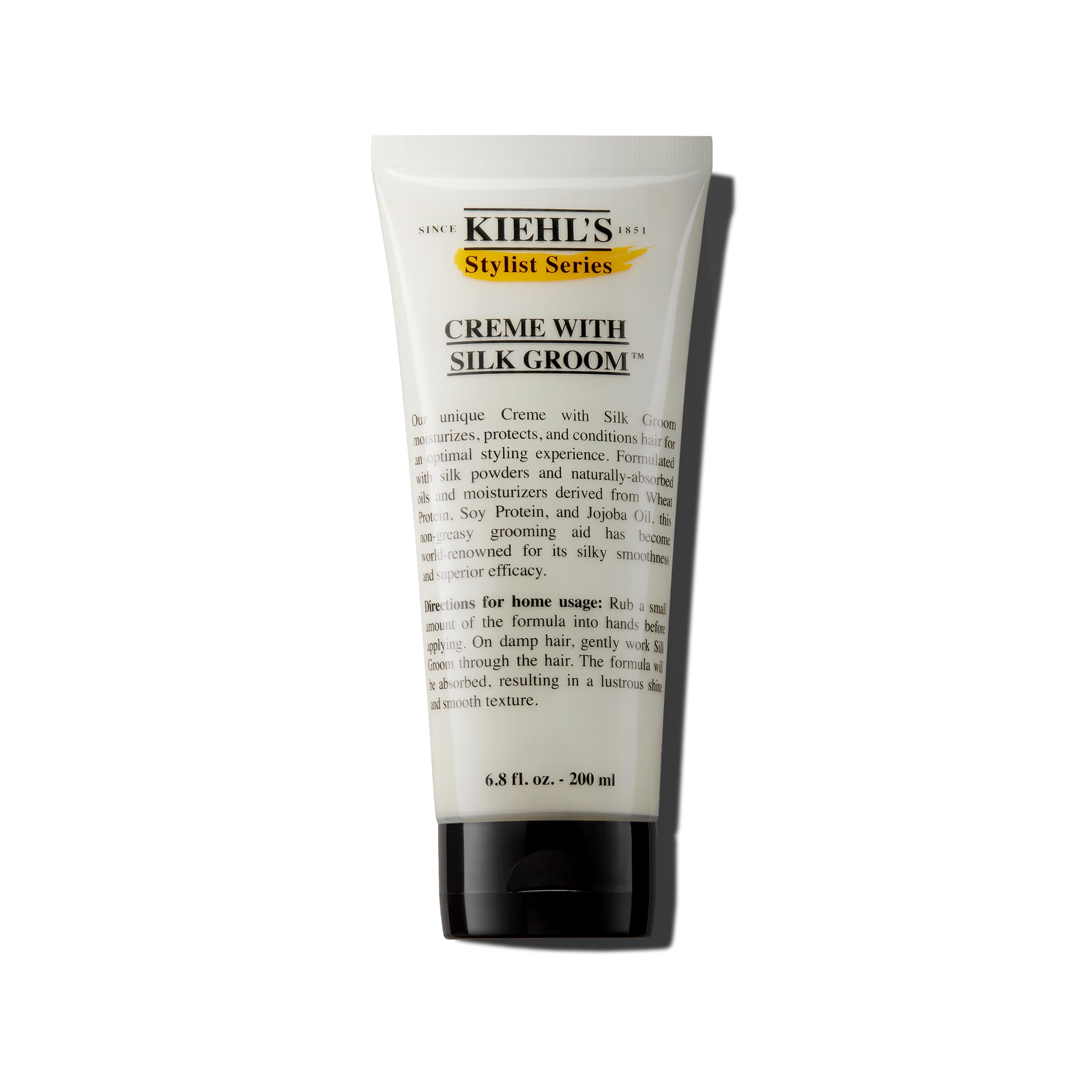 Kiehl's Crème with Silk Groom bottle 6oz delivering light conditioning and shine.