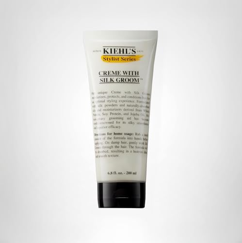 Kiehl's Crème with Silk Groom close-up showing polished, non-greasy look.