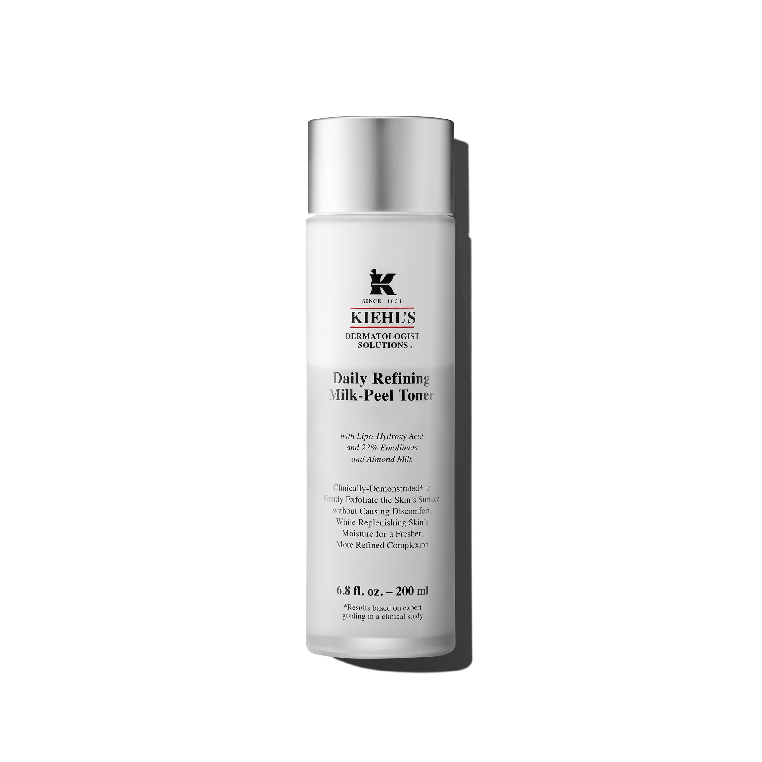 Kiehl's Daily Refining Milk-Peel Toner bottle promises smoother, brighter skin.