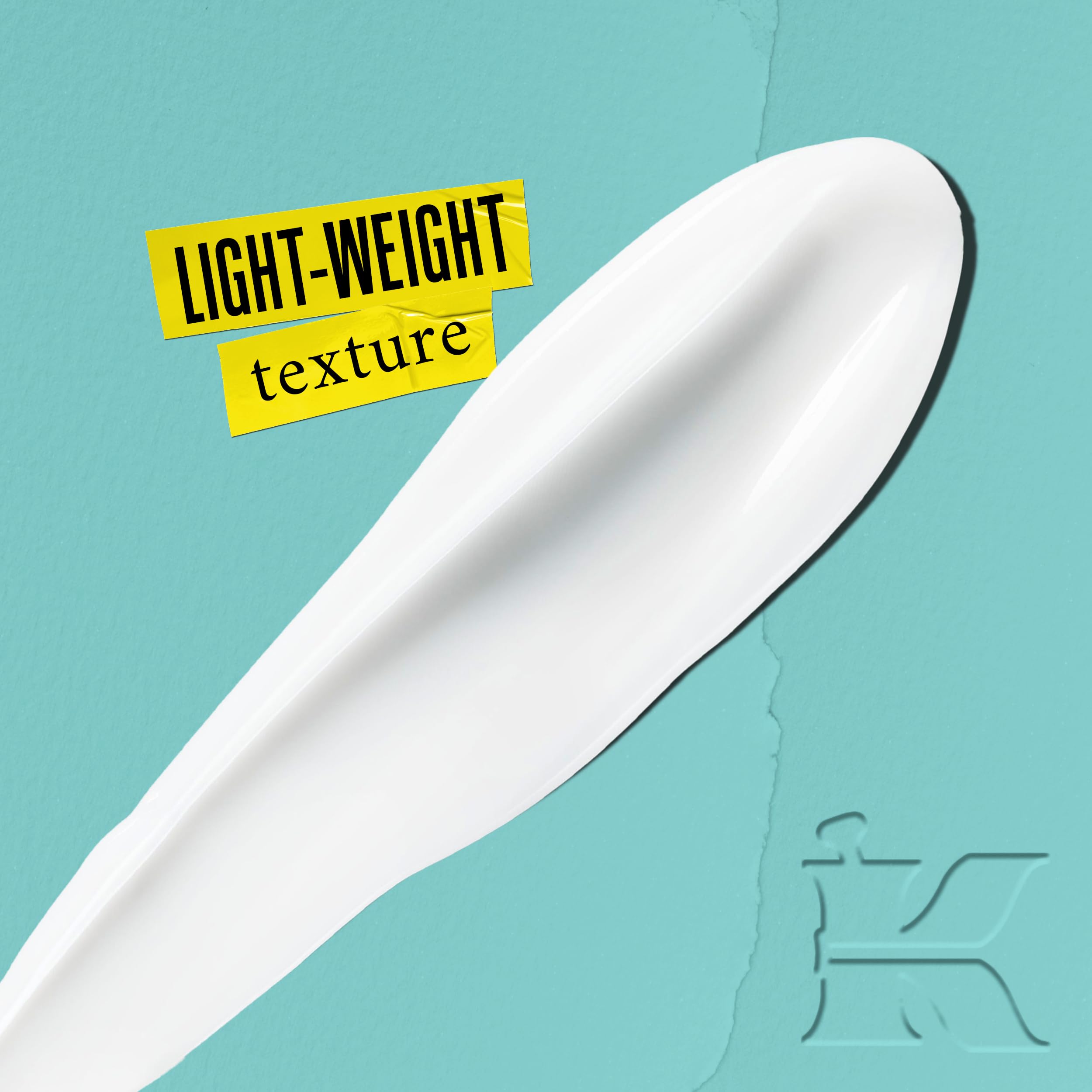 Kiehl's Expertly Clear moisturizer spread on skin demonstrating hydrating texture for acne-prone skin.