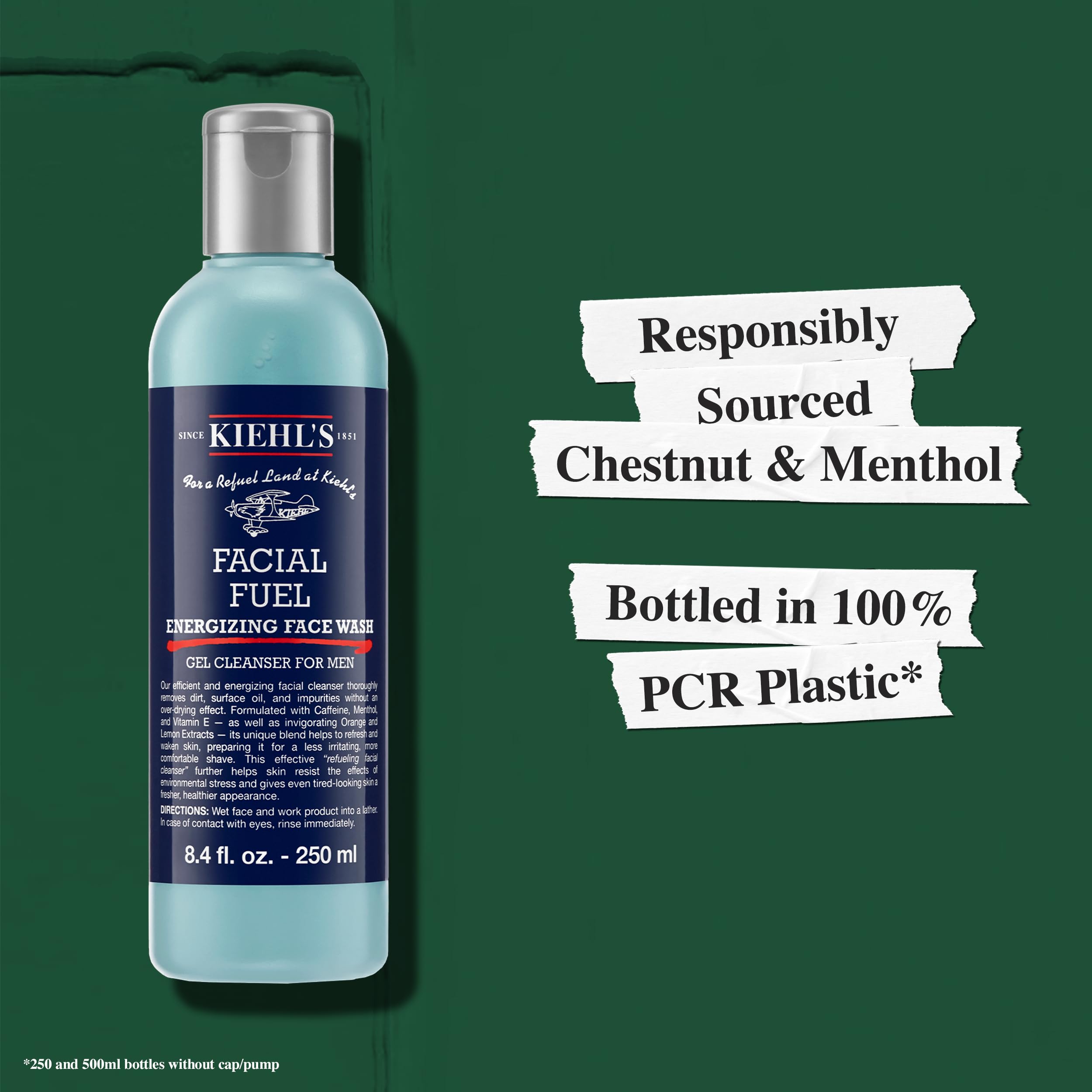 Kiehl's Facial Fuel routine as part of a morning skincare ritual