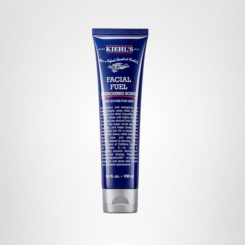 Kiehl's Facial Fuel Scrub rinse-off for everyday shave prep and smoother skin