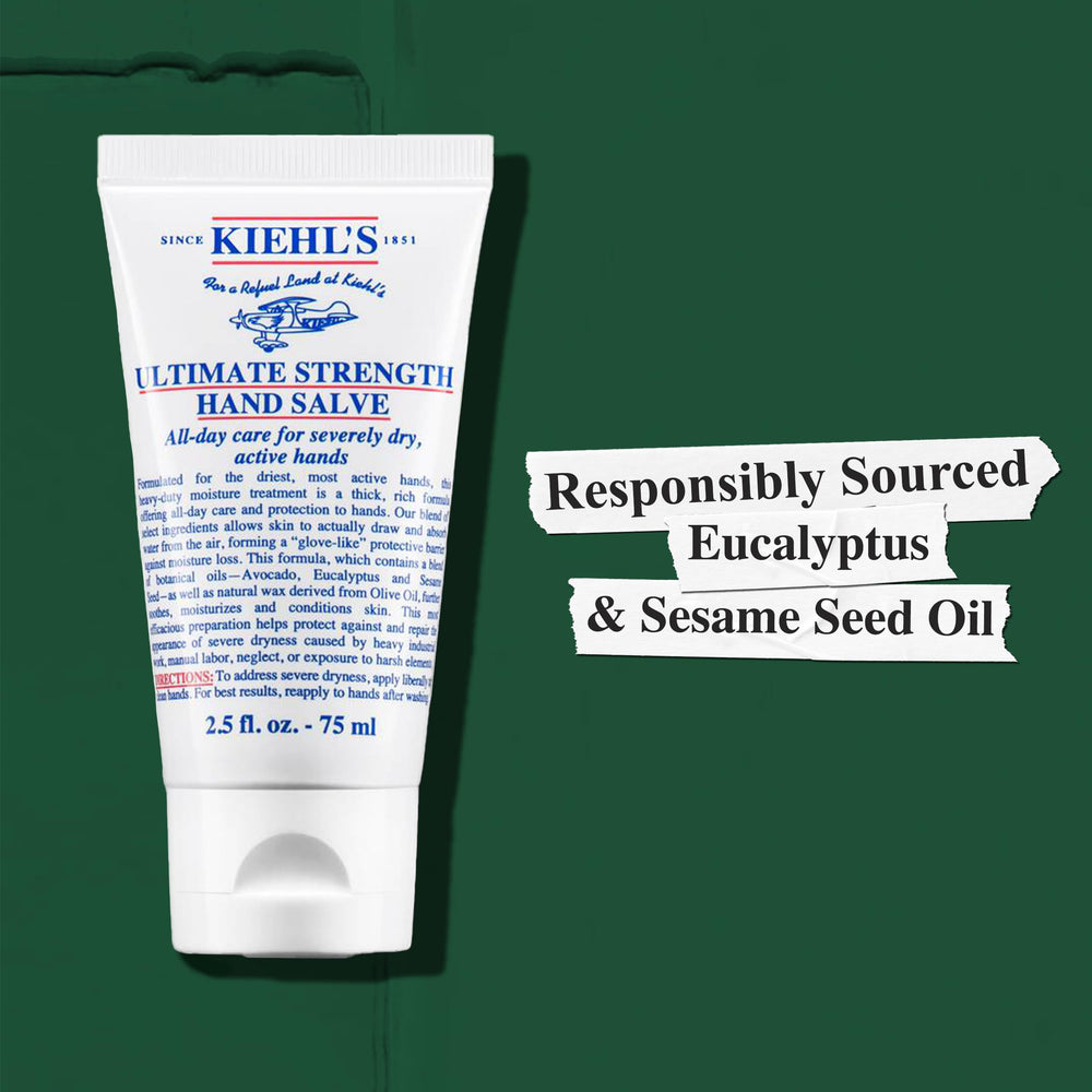 Kiehl's Hand Salve in routine shot for dry hand care.