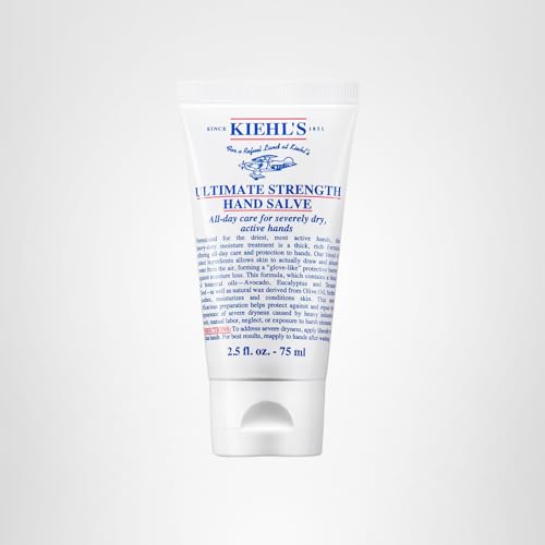 Kiehl's Hand Salve nightly use setup with soft lighting.