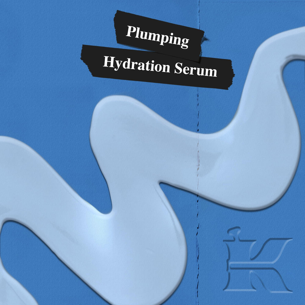 Kiehl's Hydro-Plumping Serum application demonstrates even, quick absorption.