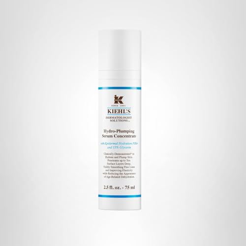 Kiehl's Hydro-Plumping Serum supports daily skincare ritual.