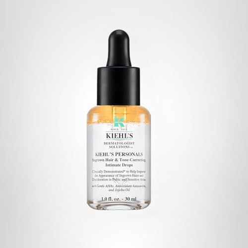 Kiehl's Ingrown Hair Drops tone correction effect pictured for smoother bikini area