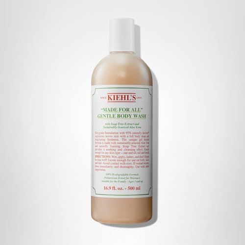 Kiehl's Made for All Gentle Body Cleanser family-use bottle, suitable for ages 3+.