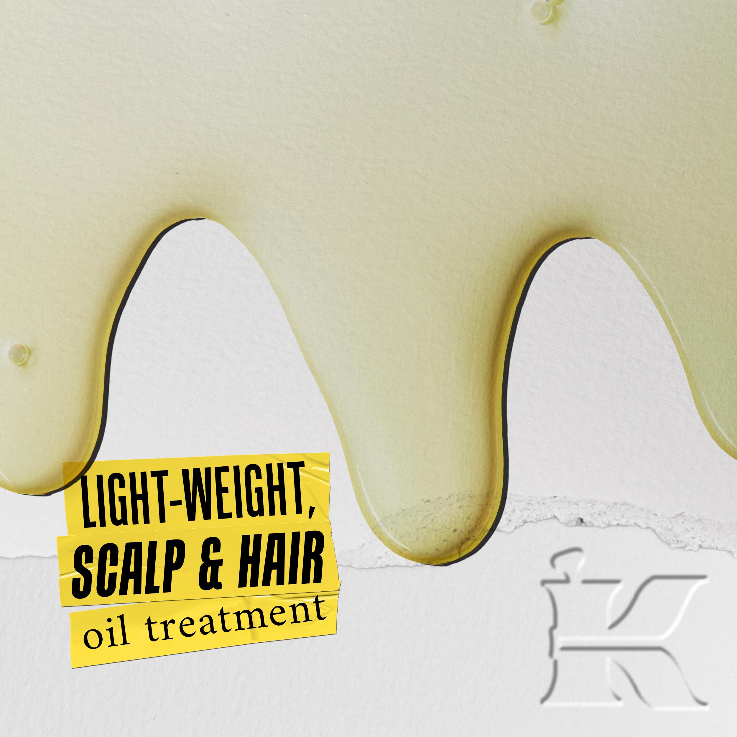 Kiehl's Magic Elixir application-hands demonstrates massage for scalp stimulation and nourishment