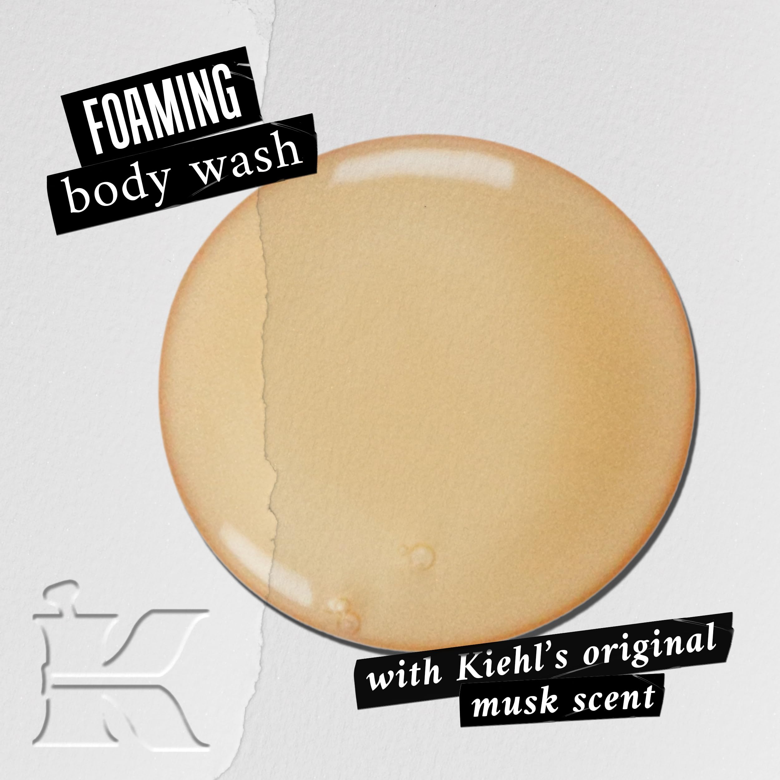 Kiehl's Original Musk bath gel lather during a refreshing shower.
