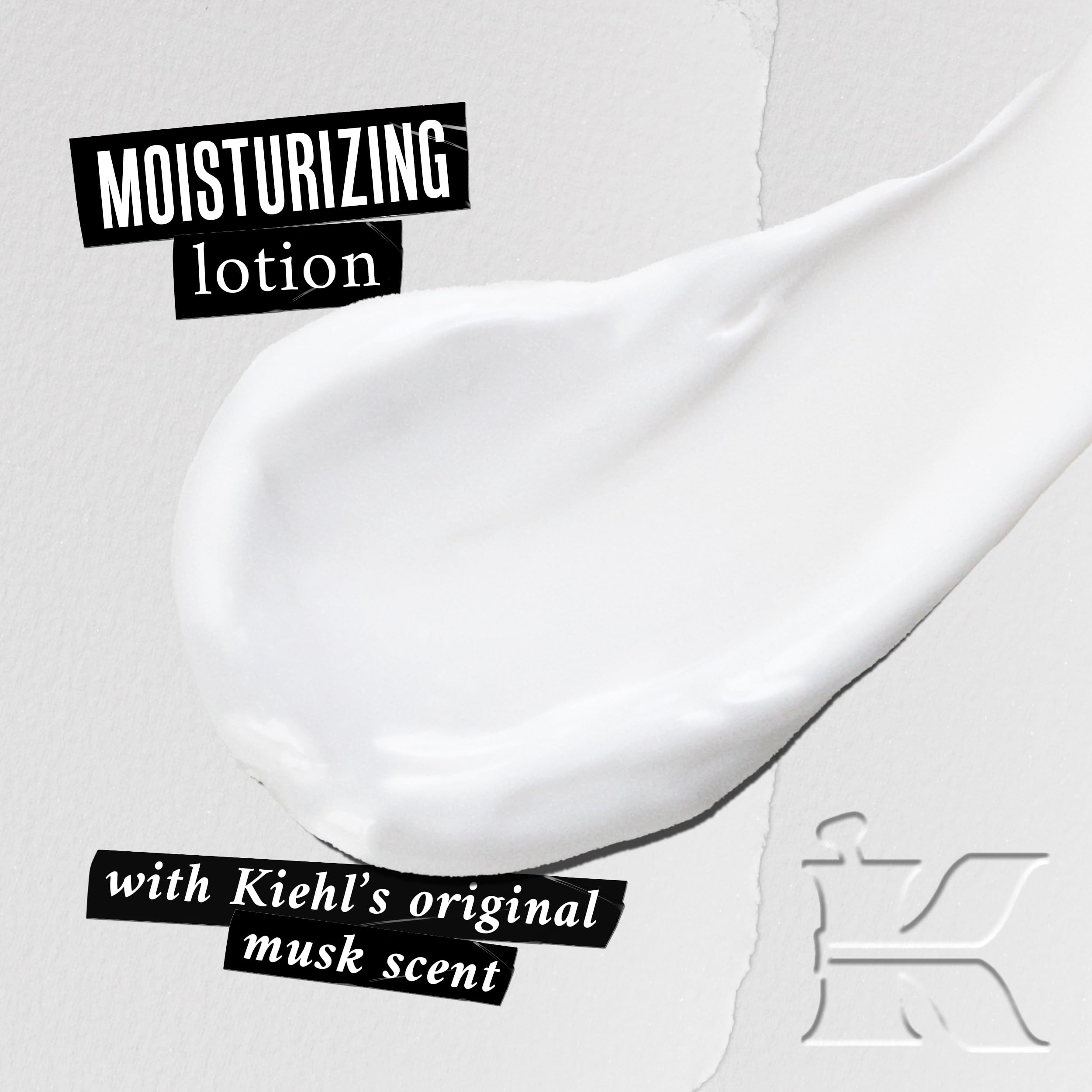 Kiehl's Original Musk lotion application demo demonstrates quick rub-in and fragrance release