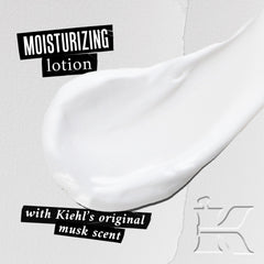 Kiehl's Original Musk lotion application demo demonstrates quick rub-in and fragrance release