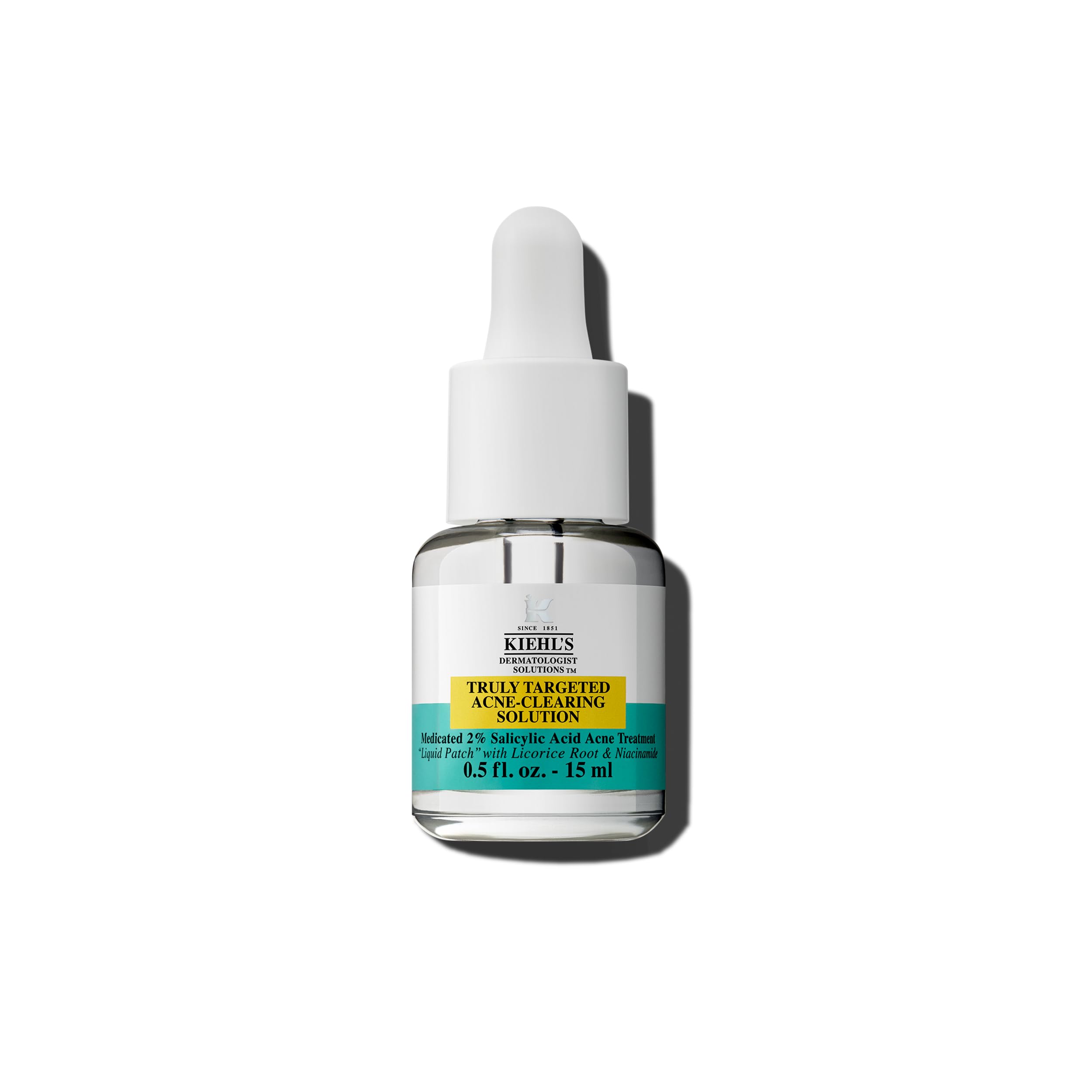 Kiehl's Truly Targeted Acne Patch liquid-spot-treatment closeup supports blemish refinement.