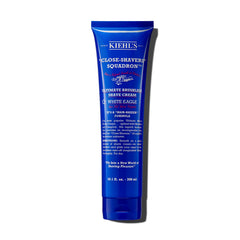 Kiehl's Ultimate Brushless Shave Cream White Eagle bottle ready for a smooth, close shave.