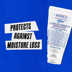 Kiehl's Ultimate Strength barrier close-up demonstrating moisture protection.