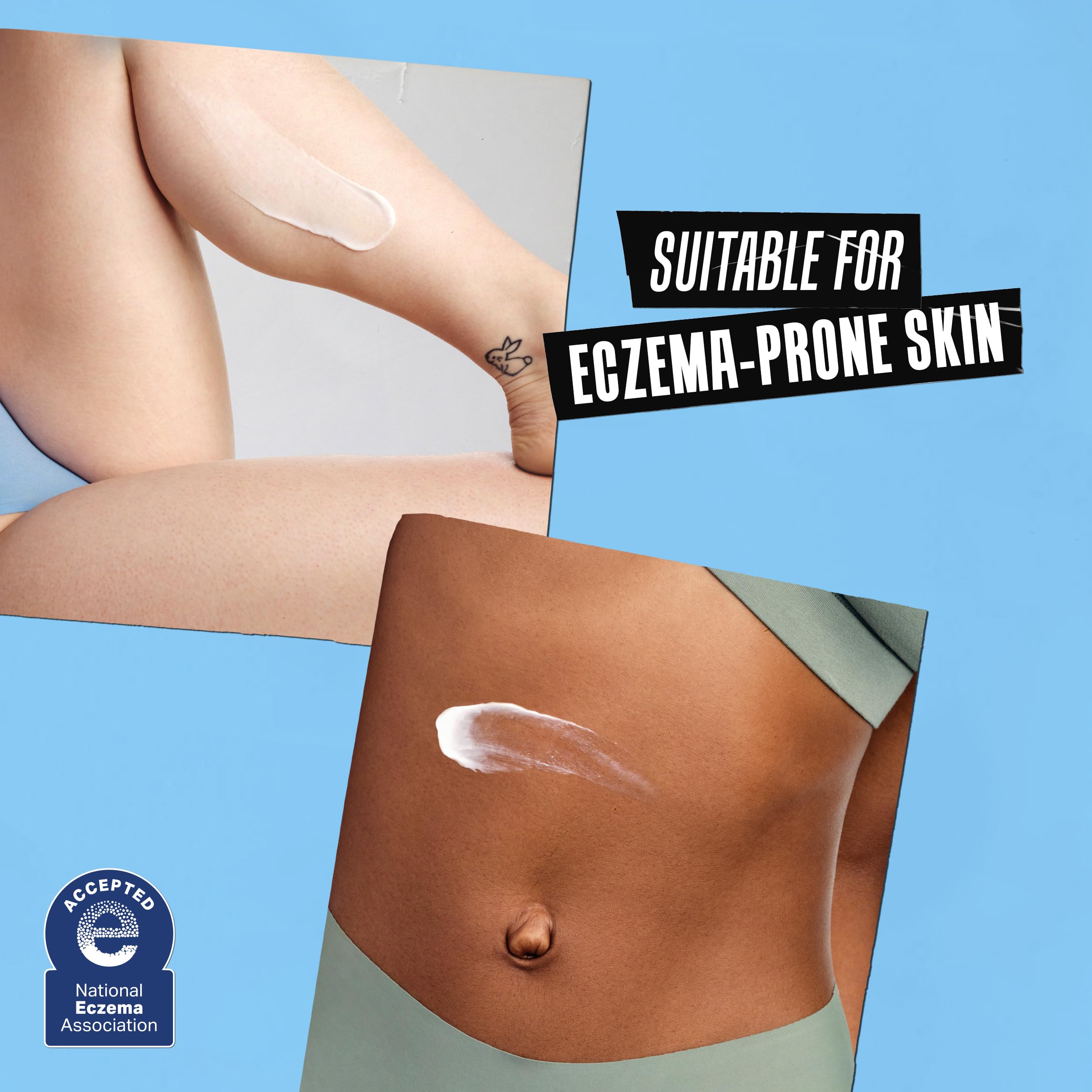 Kiehl's Ultra Body Barrier Repair Cream skin-application image emphasizes barrier-supporting hydration