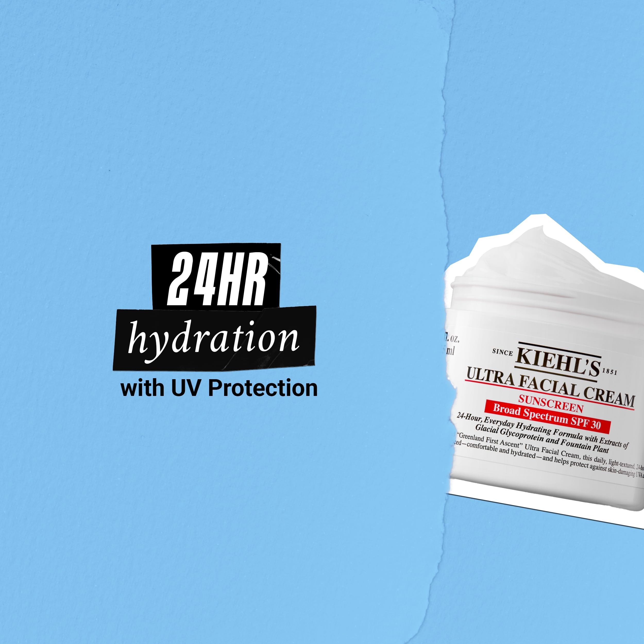 Kiehl's Ultra Facial Cream SPF30 daily-morning-routine for daytime hydration and protection