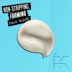 Kiehl's Ultra Facial Oil-Free Cleanser bottle-dispense demonstrates quick, easy cleansing.