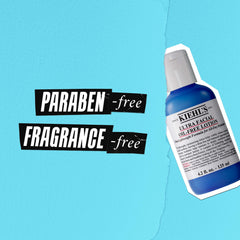 Kiehl's Ultra Facial Oil-Free Lotion being applied for daily moisture without heaviness.