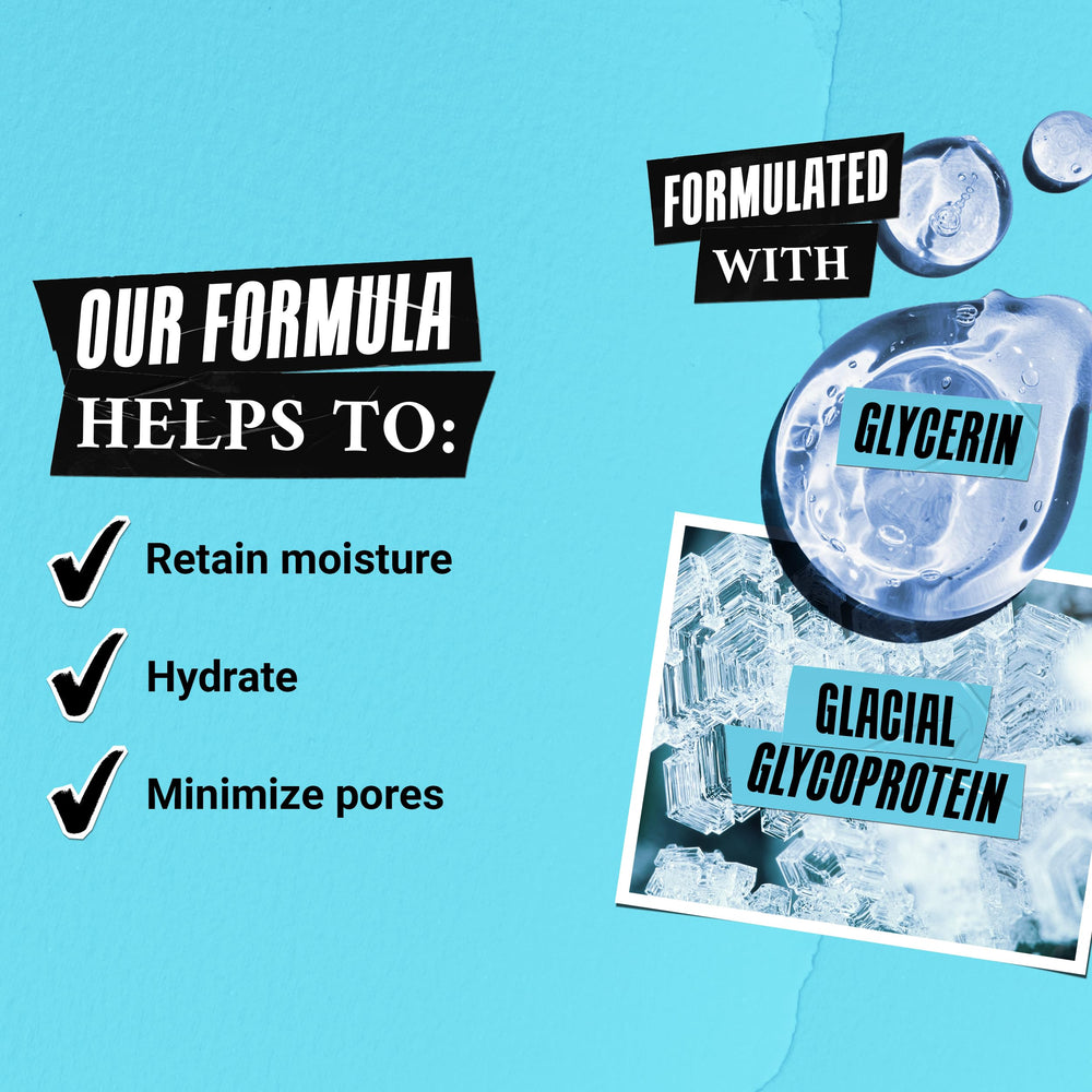 Kiehl's Ultra Facial Oil-Free moisturizer texture swatch highlights quick absorption and cooling feel.