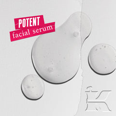 Kiehl's Ultra Pure serum drops applied for gentle exfoliation and visible glow.