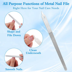 Kifmurase pointed-tip deb nail file cleans under nails for precise grooming.