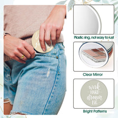 Kigley durable plastic inner and clear mirrored glass for on-the-go