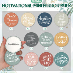 Kigley portable 2.76-inch pocket mirror ideal travel companion
