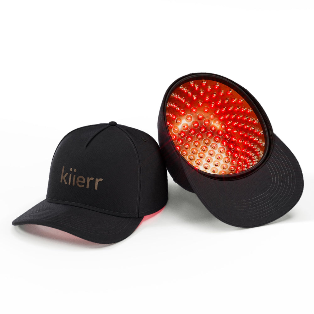 Kiierr 272 Premier laser cap on head supports at-home hair growth potential.