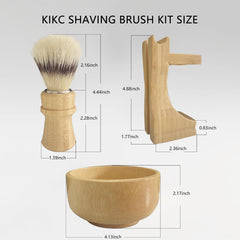 Kikc shave bowl with ridges for thick, warm lather easily.