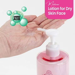 Kikumasamune 2-in-1 toner-lotion application demonstrates quick absorption