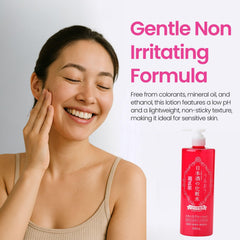 Kikumasamune ceramides-amino acids moisturizer shows moisture and elasticity support