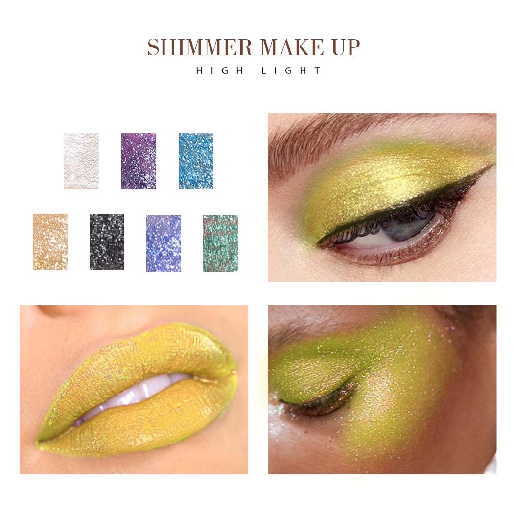 Kilshye glitter liquid eyeshadow glitter particles provide rich metallic texture