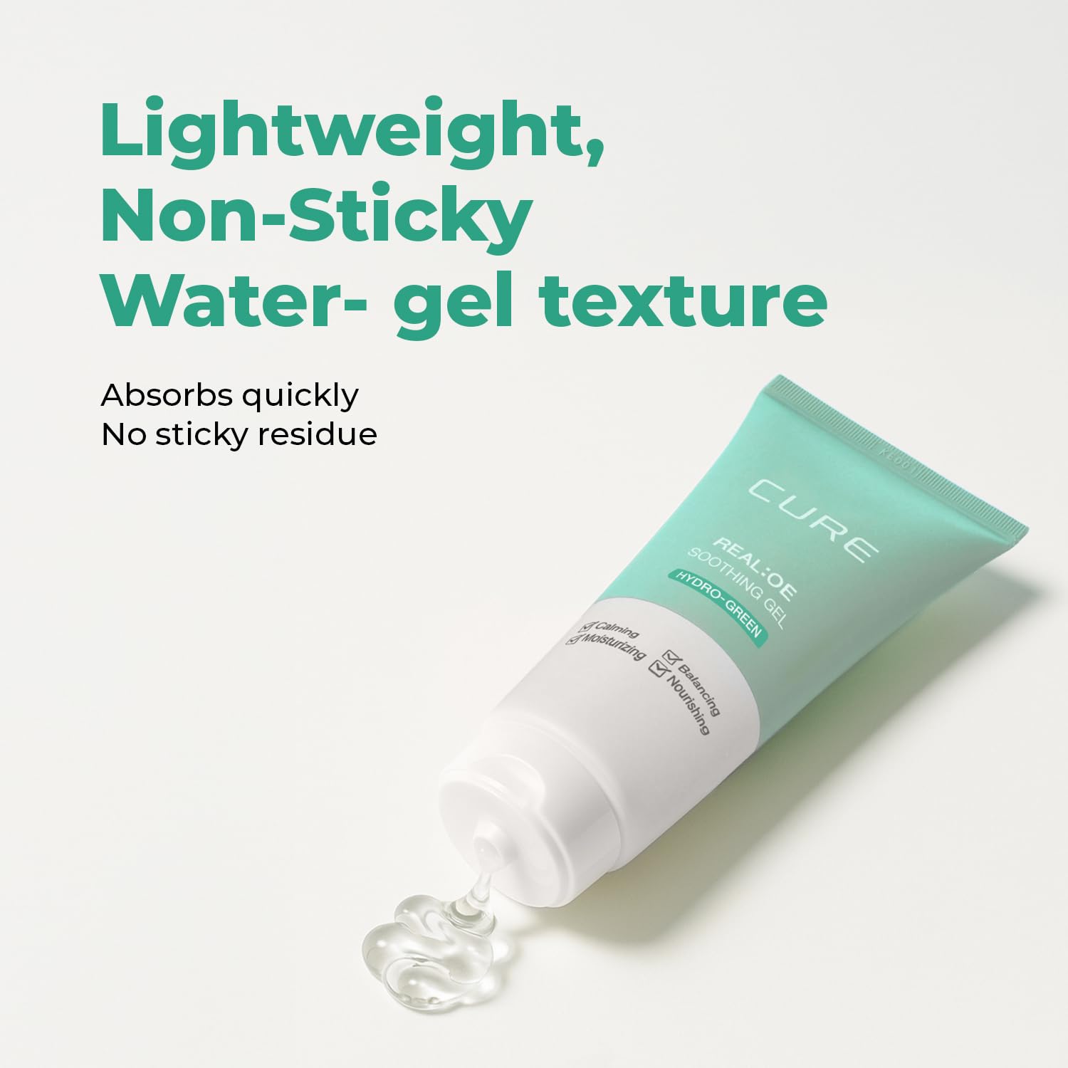 Kim Jeong Moon Aloe CURE after-sun use cools sun-exposed skin with soothing moisture.