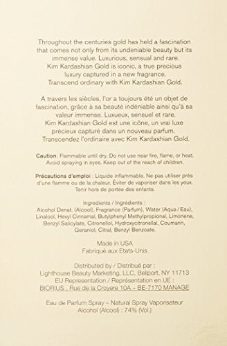 Kim Kardashian Gold outer box in deep gold inspires luxury rituals.