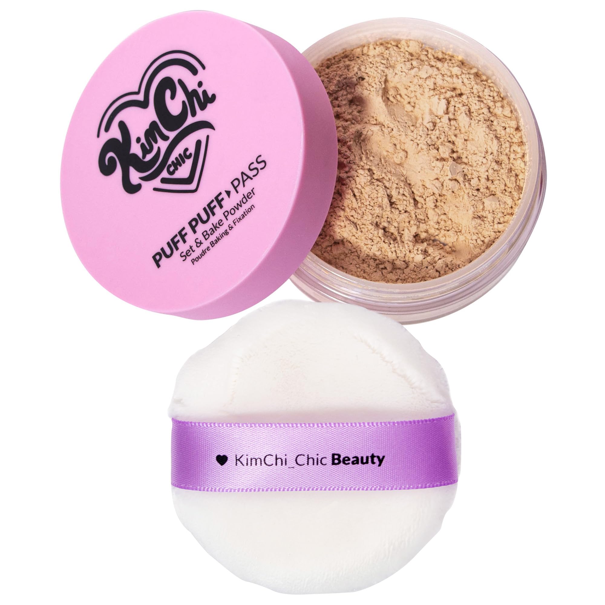 Kimchi Chic powder on skin achieving long-lasting matte look.